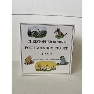 1990 Vintage Christopher Robin’s Pooh Goes Home To Bed Board Game Vintage Poor